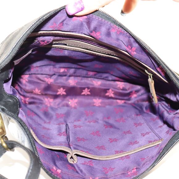 Anuschka Hand-Painted Leather Crossbody Bag – White Tiger Art - Picture 6 of 7